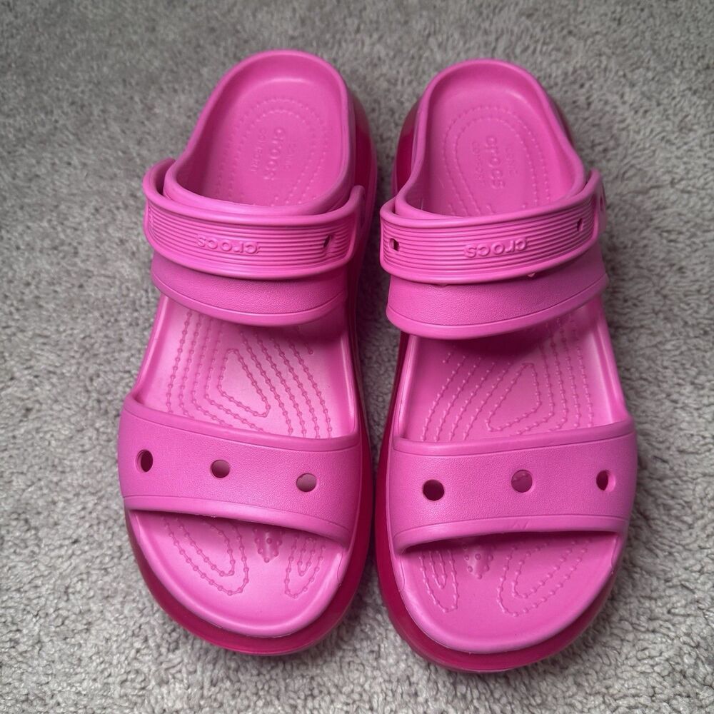 Crocs Mega Crush Sandal Juice 207989-6UB High Heel LIMITED EDITION US 12W/10M